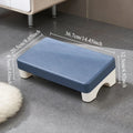 Ergonomic PP Footrest for Office Desk, Cushioned, Rotatable, Under-Desk Stool for Work, Sofa or Study