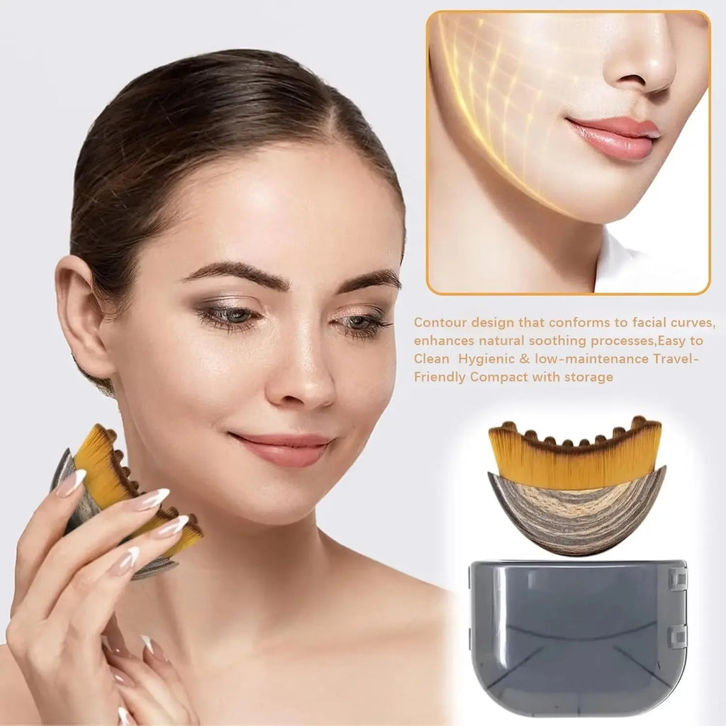 Lymphatic Face Brush for Chin and Jawline, Plastic, 1 Piece, 60 x 60 x 30 mm