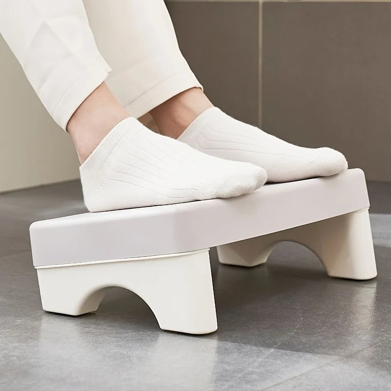 Ergonomic PP Footrest for Office Desk, Cushioned, Rotatable, Under-Desk Stool for Work, Sofa or Study