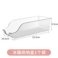 Plastic Soda Can Storage Box for Refrigerator, Stackable Organizer Tray, Clear Desktop Storage Box