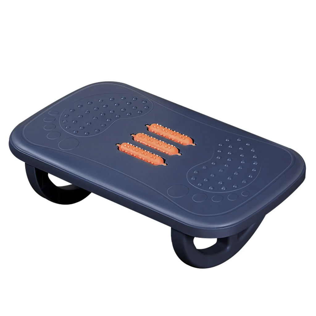 Rocking Footrest with Foot Massage Rollers, Anti-Slip Textured Under Desk Foot Stool, Medium, ABS