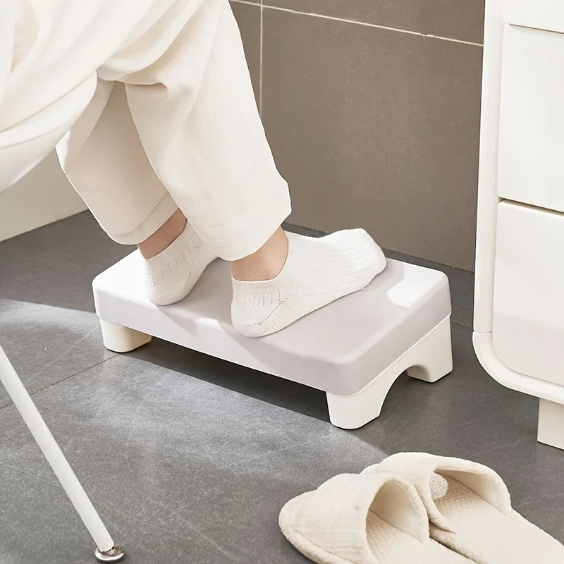 Ergonomic PP Footrest for Office Desk, Cushioned, Rotatable, Under-Desk Stool for Work, Sofa or Study