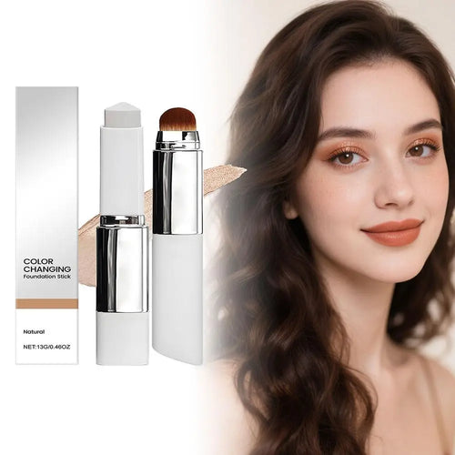 2-in-1 Color-Changing Foundation Stick, 13g, Lightweight Moisturizing Cream Formula