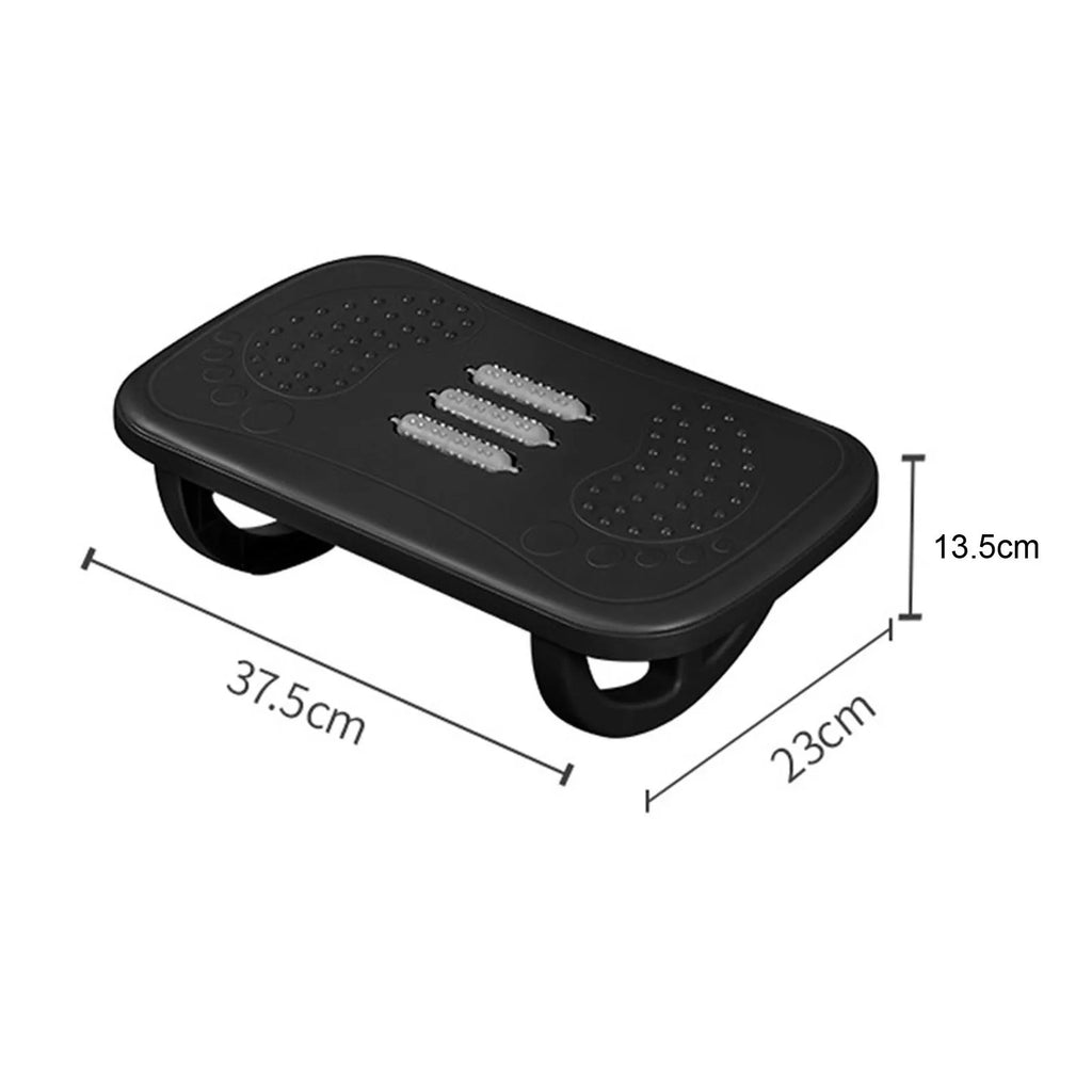 Rocking Footrest with Foot Massage Rollers, Anti-Slip Textured Under Desk Foot Stool, Medium, ABS