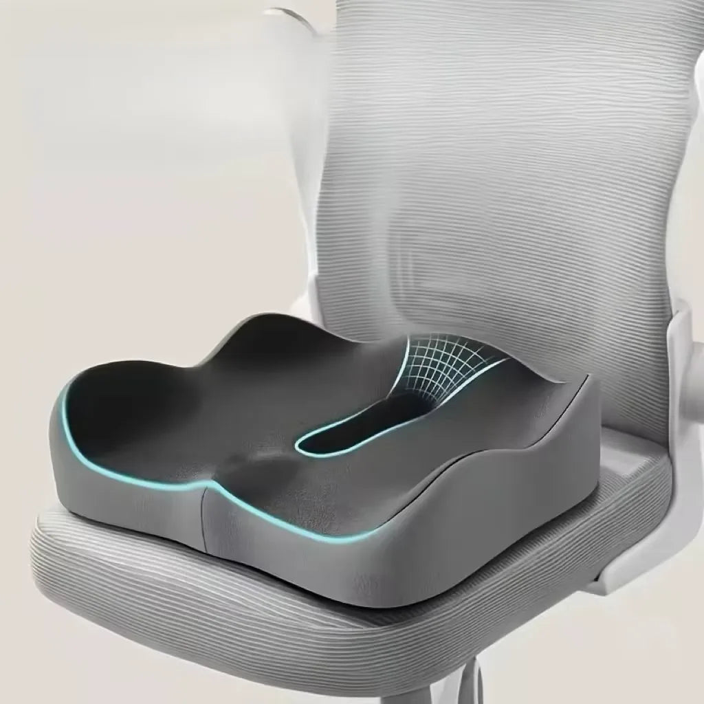 Memory Foam Seat Cushion and Back Cushion for Office, School, and Travel