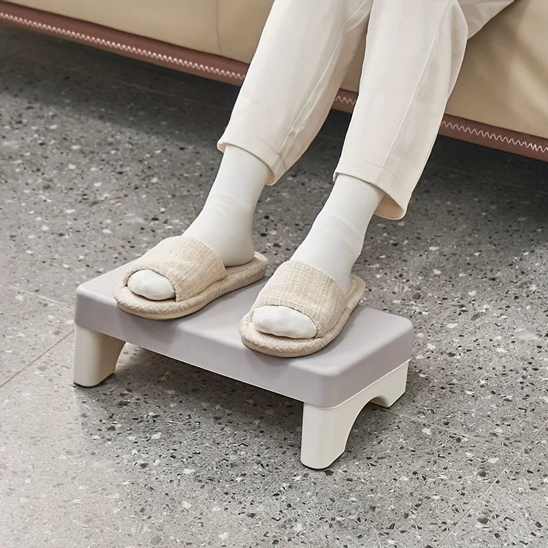 Ergonomic PP Footrest for Office Desk, Cushioned, Rotatable, Under-Desk Stool for Work, Sofa or Study