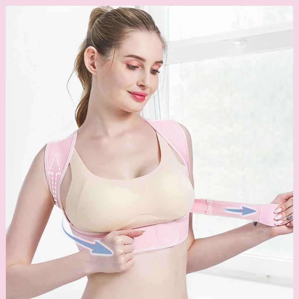 Adjustable Upper Back Posture Corrector Brace for Men and Women
