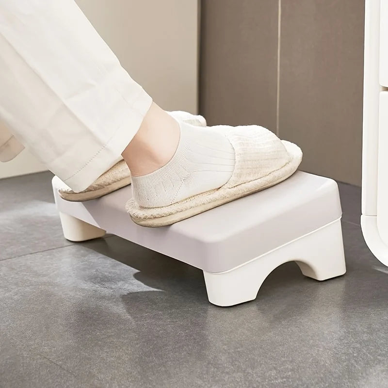 Ergonomic PP Footrest for Office Desk, Cushioned, Rotatable, Under-Desk Stool for Work, Sofa or Study