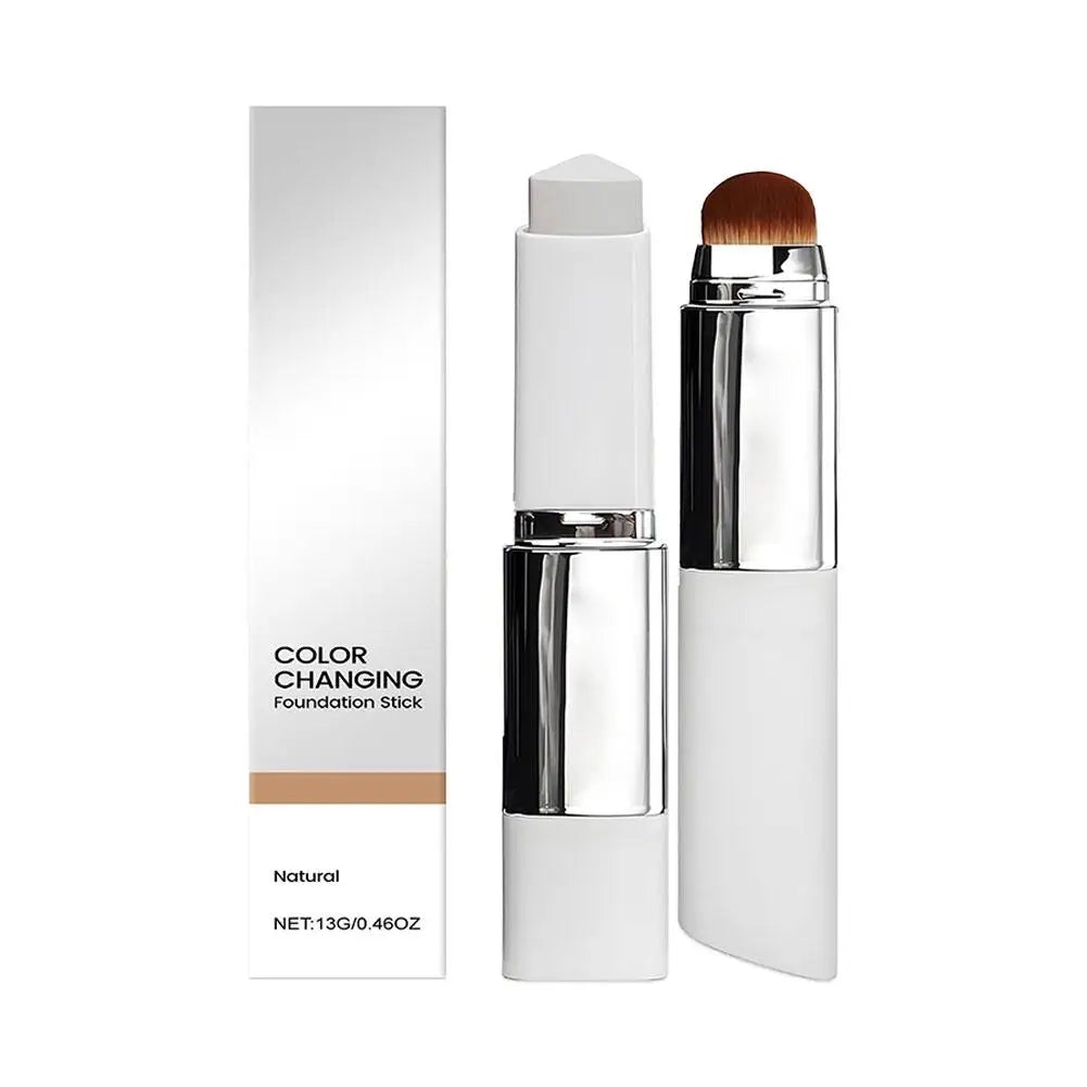 2-in-1 Color-Changing Foundation Stick, 13g, Lightweight Moisturizing Cream Formula