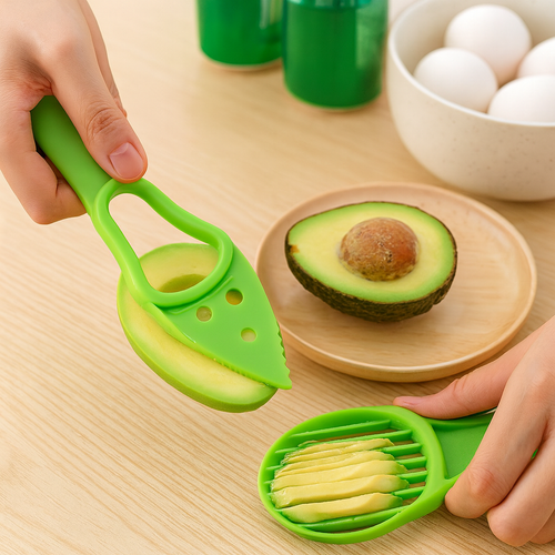 3-in-1 Avocado Slicer, Corer, Peeler and Cutter Plastic Kitchen Tool