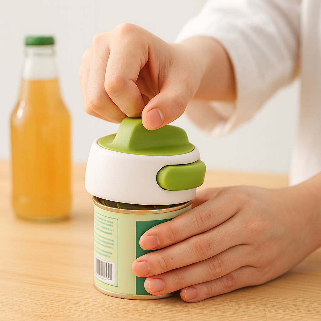 Portable Manual Can Opener, Adjustable Anti-Slip Kitchen Tool