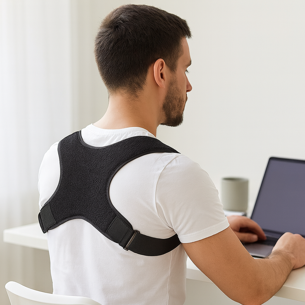 Adjustable Posture Corrector Back Support Belt, Breathable, Non-Slip, Ergonomic Support