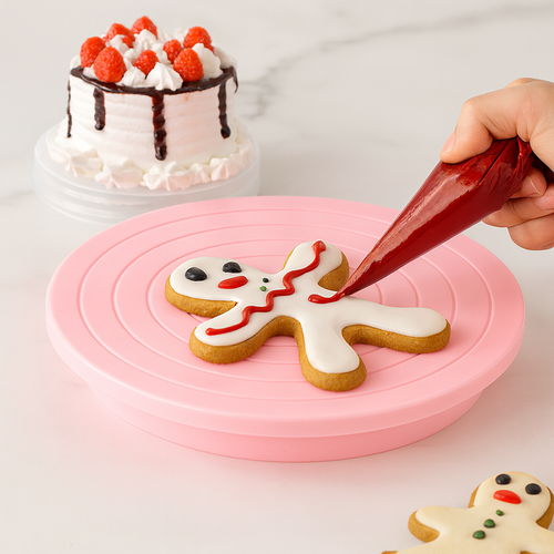 360 Degree Rotating Cake Decorating Turntable Stand for Pastry Baking