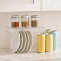 Clear Expandable Cabinet Organizer for Kitchen & Bathroom
