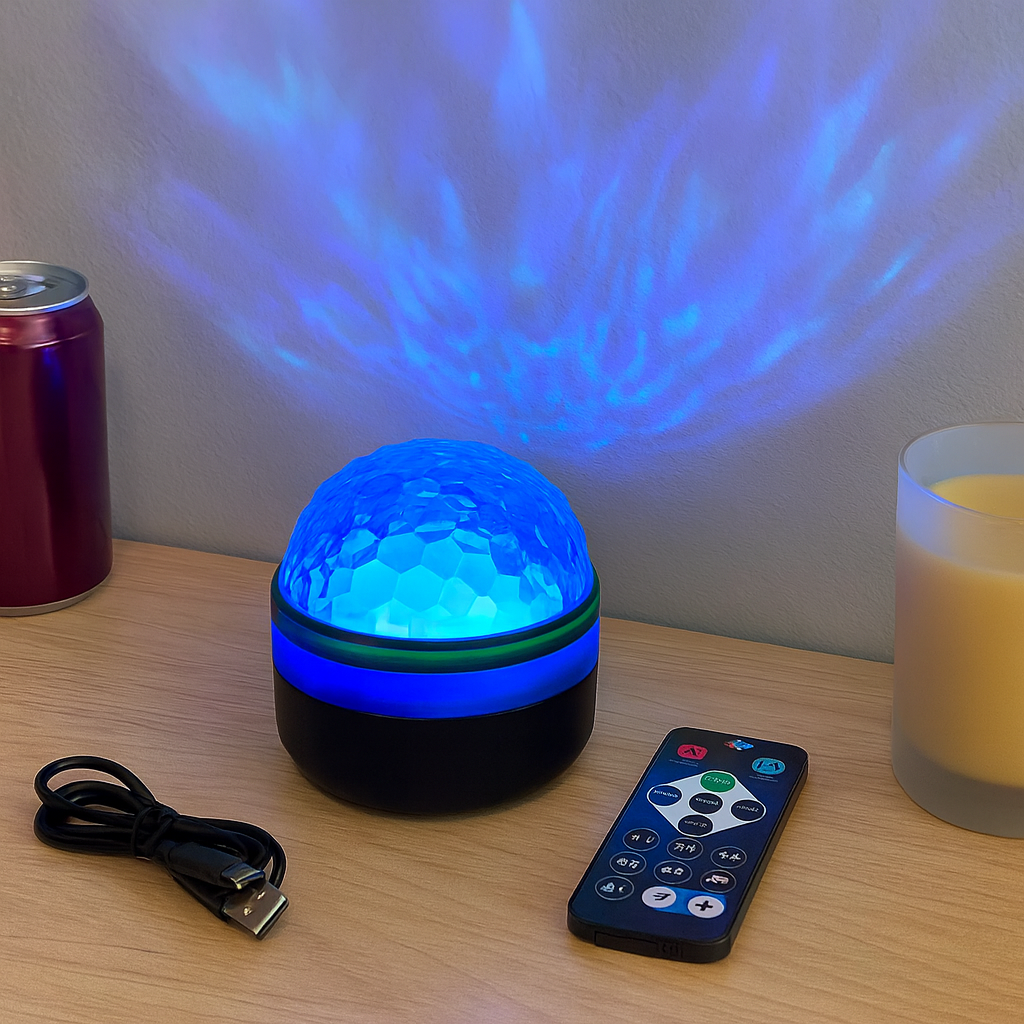 Northern Aurora Water Ripple LED Projector Lamp Night Light with Remote Control