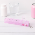 7-Day Weekly Pill Organizer Box, Tablet Holder Storage Case, 3 Colors