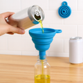 Foldable Silicone Kitchen Funnel Set for Liquid Transfer and Filling Water Bottles