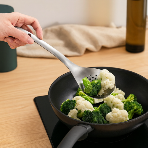 304 Stainless Steel Strainer Spoon Kitchen Colander Spoon